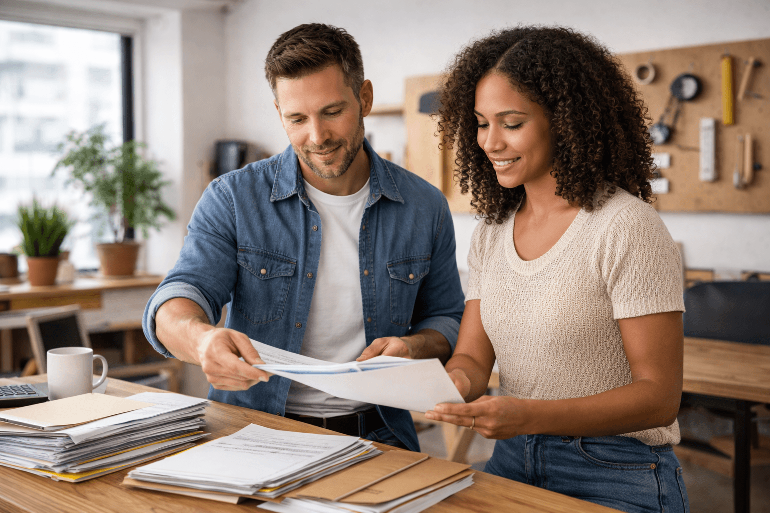 Organizing paperwork and documents